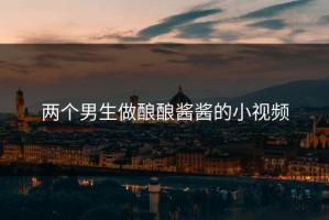 两个男生做酿酿酱酱的小视频