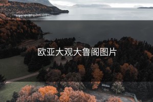 欧亚大观大鲁阁图片