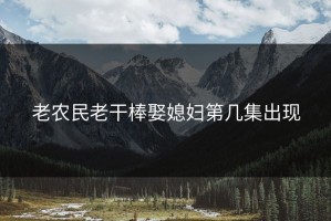 老农民老干棒娶媳妇第几集出现