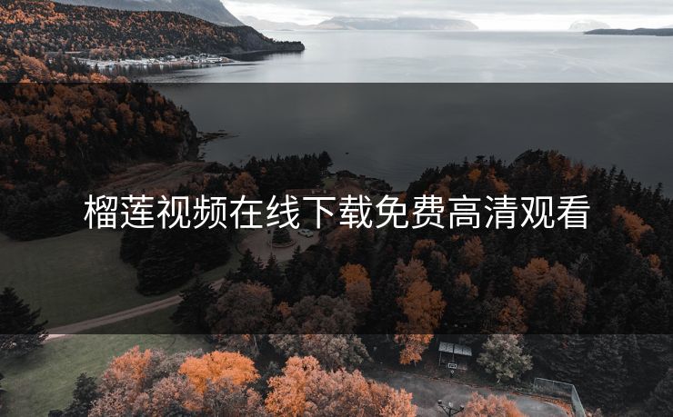 榴莲视频在线下载免费高清观看 榴莲视频在线下载免费高清观看